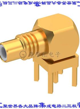 R112665000 同轴连接器SMC插孔公引脚焊接50欧姆通孔直角
