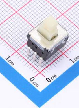 ESB33133 按钮开关 10.0X7.75 自锁 浅黄色 插件 按键开关