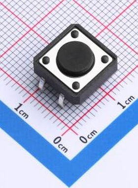 TS015-CBW1FH4.5 12*12*4.5mm 直插 250GF 轻触开关 插件-4P,12x1