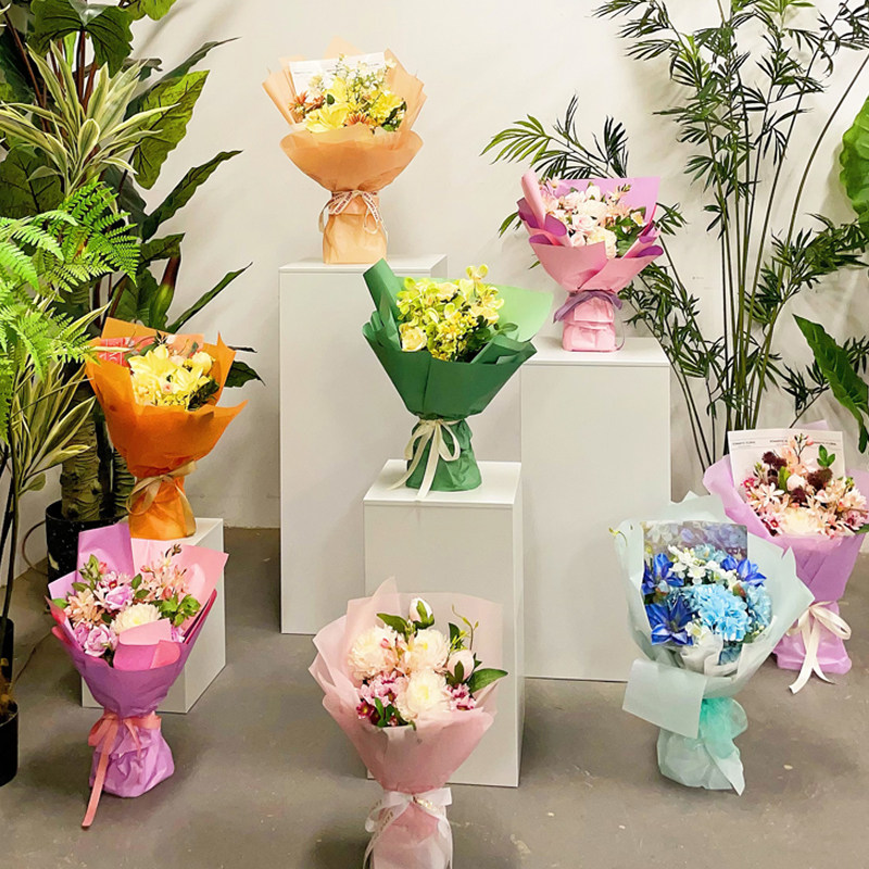 花店方形立柱展台展示架烤漆专业简约嵌套结构摆放更自由灵活