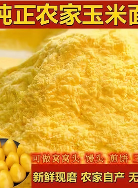 新纯玉米面无添加粗粮低脂饱腹全家日常主食面粉蒸馍煮粥杂粮食材