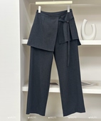 百搭高腰显瘦屁帘裤 时尚 女梨形神裤 西装 MUYi韩系春季 直筒裤 新款