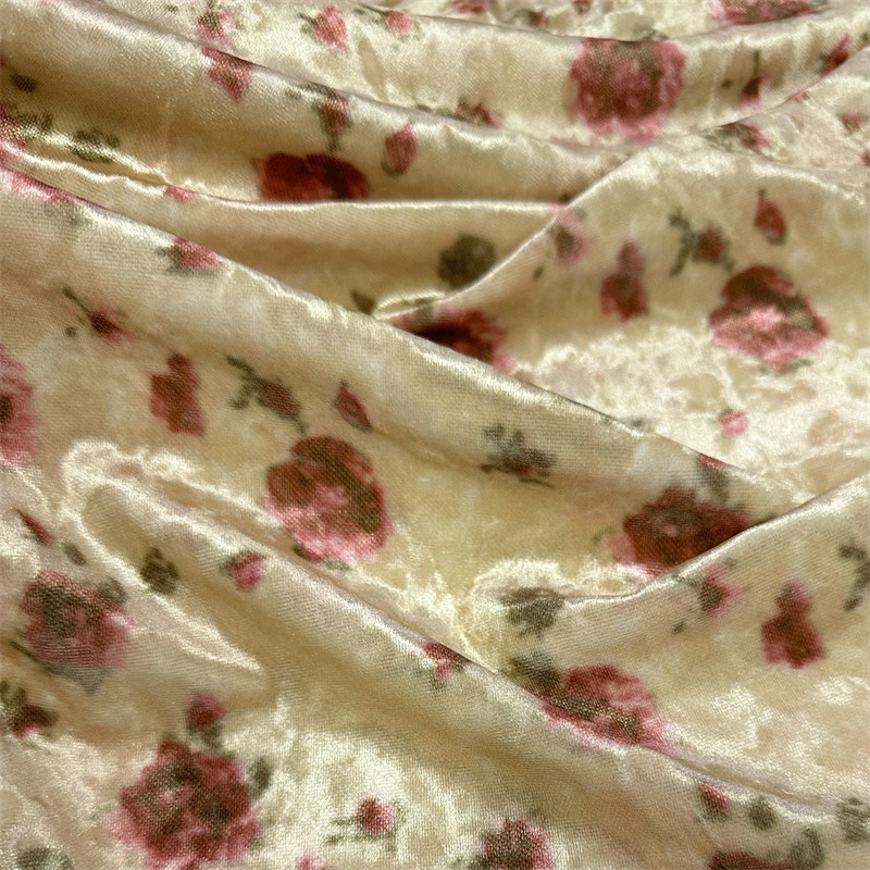 新品 黄色低小碎花玫瑰花弹力丝绒不倒绒丝绒布料 衬衫连衣裙旗袍,居家布艺,海绵垫/布料/面料/手工diy,淘宝优惠券,粉丝福利购,淘宝优惠卷