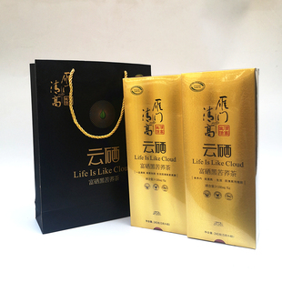 大同雁门清高富硒黑苦荞茶礼盒 240克 山西特产