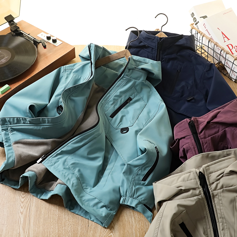 男童冲锋衣加绒外套2025秋冬儿童新款加厚中大童男孩保暖防风外套