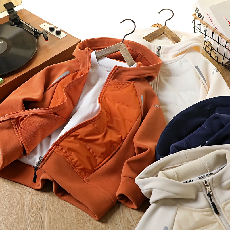 男童绗棉连帽防风外套秋冬新款2025儿童装中大童男孩加绒保暖棉衣