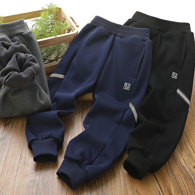 男童反光条长裤运动裤