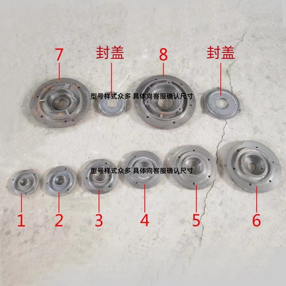 立式/卧式振动电机端盖油盖天腾图片