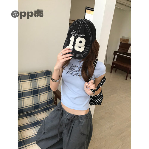 pp虎''抹茶曲奇''韩版新款印花宽松短袖潮流夏季女式T恤T26557