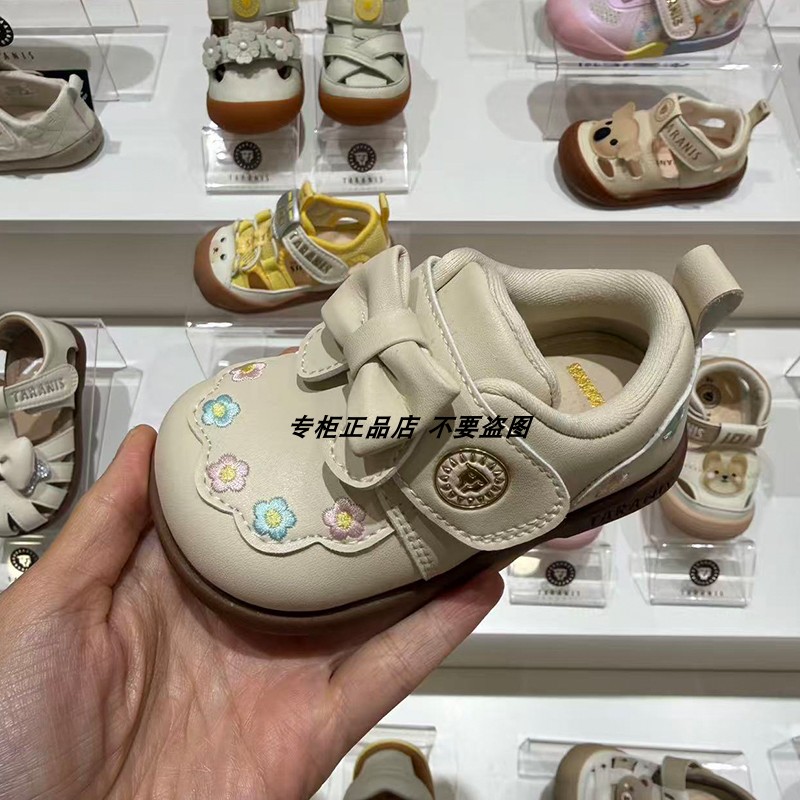 专柜正品泰兰尼斯26秋季新款婴童超纤高帮软底公主宝宝机能学步鞋