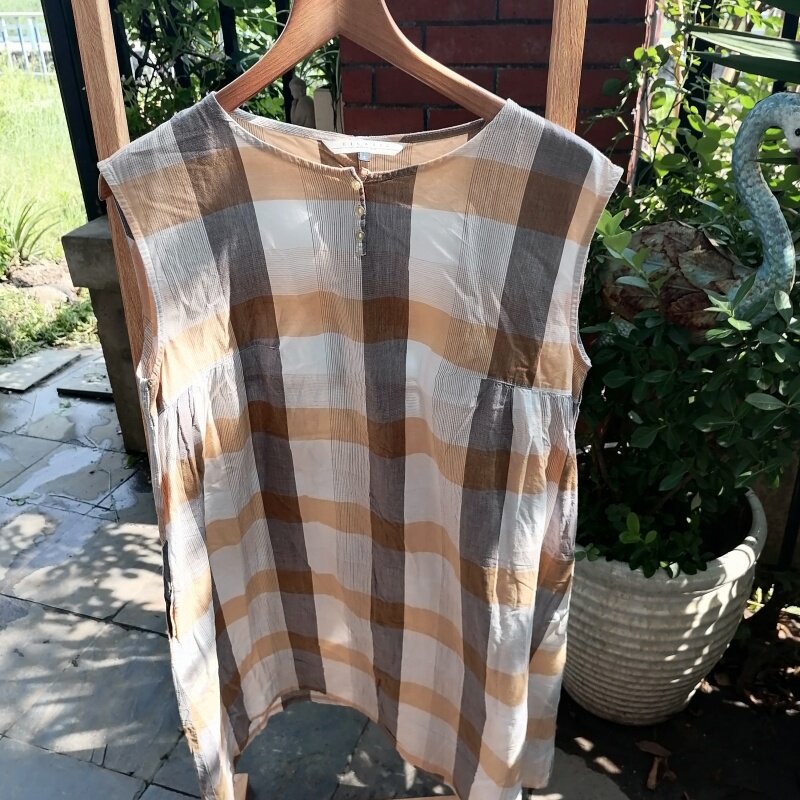 孤品一件 日系棉麻  夏日之恋连衣裙  夏天当裙 秋天叠穿时尚
