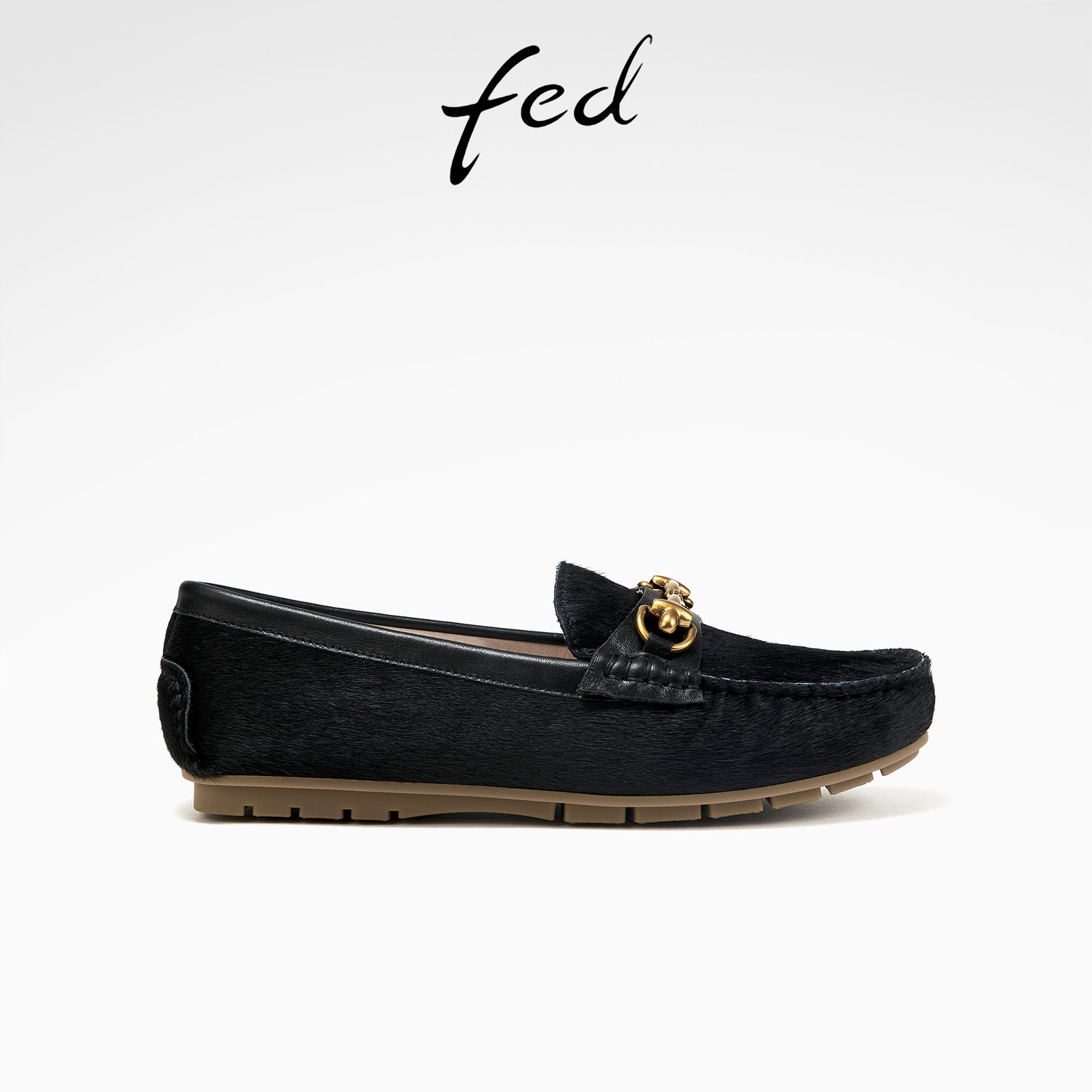 fed时髦行动真皮女鞋春季圆头浅口平底妈妈鞋单鞋一脚蹬豆豆鞋女,女鞋,深口单鞋,淘宝优惠券,粉丝福利购,淘宝优惠卷