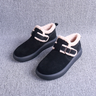 冬季真皮穆勒鞋加绒加厚雪地靴抗寒-20度保暖雪地棉女士防滑户外