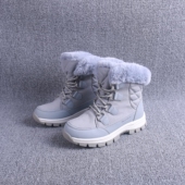 30°中帮加毛加绒户外雪地棉保暖靴棉鞋 北欧冬季 保暖雪地靴抗寒