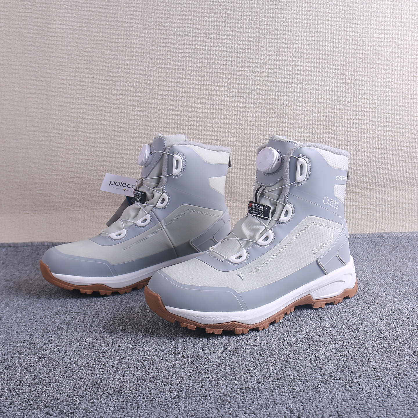 瑞典加厚冰面防滑雪地靴