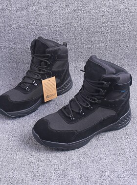 真皮高帮防水防滑保暖战术靴