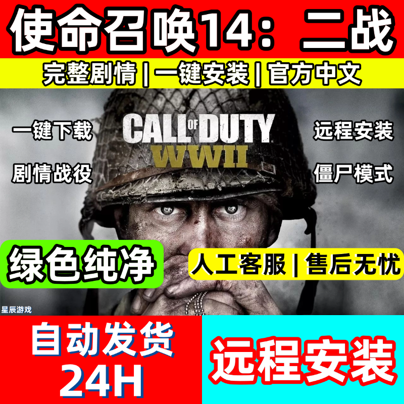 使命召唤14二战cod14全剧情免steam中文pc版电脑单机游戏远程安装