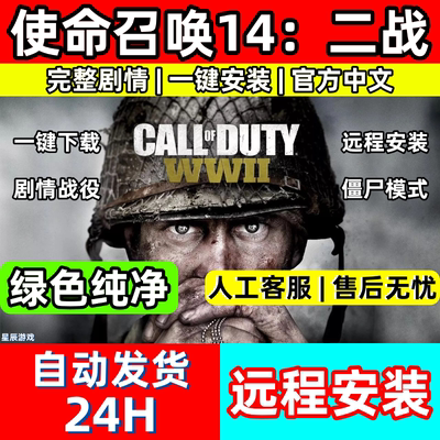使命召唤14二战cod14全剧情免steam中文pc版电脑单机游戏远程安装