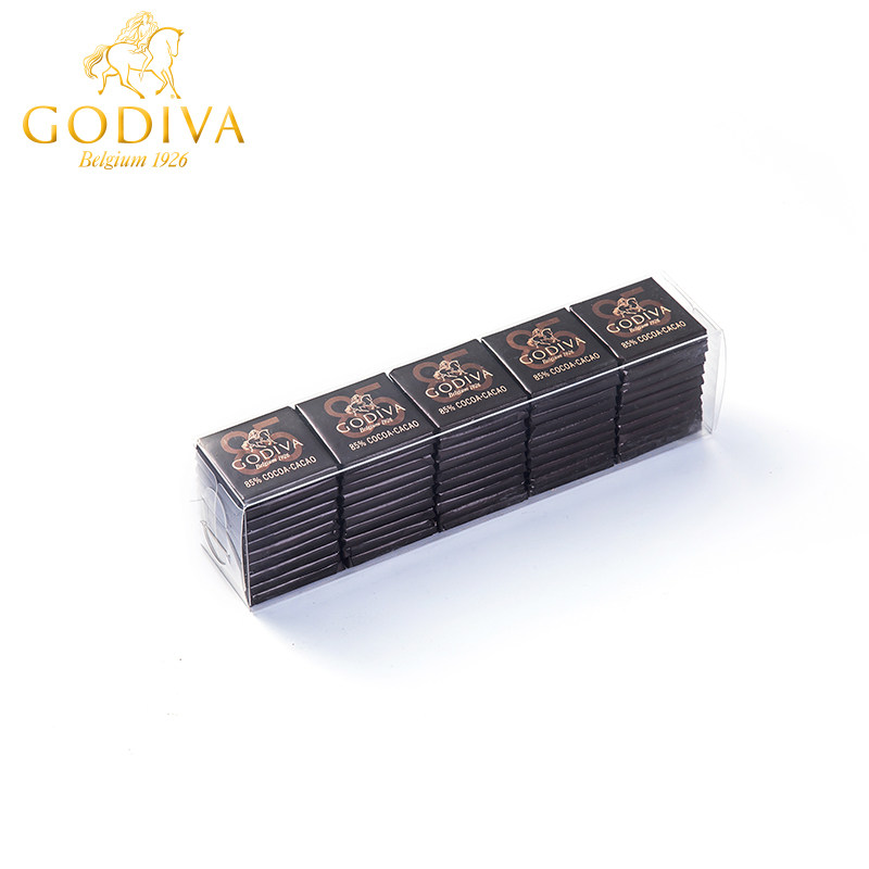 GODIVA歌帝梵比利时进口85%黑巧克力 50片装牛奶与黑巧组合