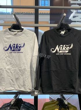 Nike/耐克 休闲运动风圆领卫衣男女宽松套头衫印花长袖上衣FN3290