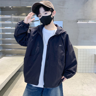 日本无印mu男童夹棉外套2025新款 男孩炸 儿童冲锋衣中大童加厚冬装