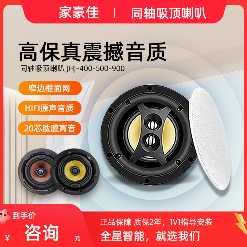 BERGIE400-500-900吸顶音箱窄边框网面背景音乐吸顶喇叭