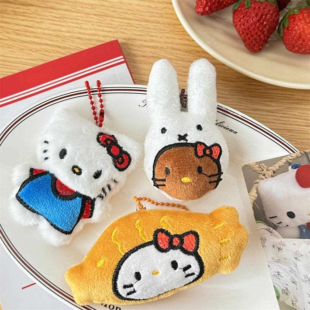 可爱卡通小猫毛绒公仔挂件少女心包包配饰百搭钥匙扣挂坠闺蜜礼物