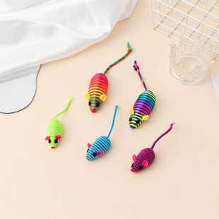 物猫具玩彩色绕线品小老宠鼠猫玩具宠物用迷你型物玩具跨境