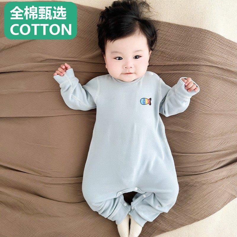 全棉母婴纯棉桑蚕丝婴儿连体衣加厚保暖肩扣宝宝秋冬哈衣儿童长袖,女装/女士精品,连体衣/裤,淘宝优惠券,粉丝福利购,淘宝优惠卷