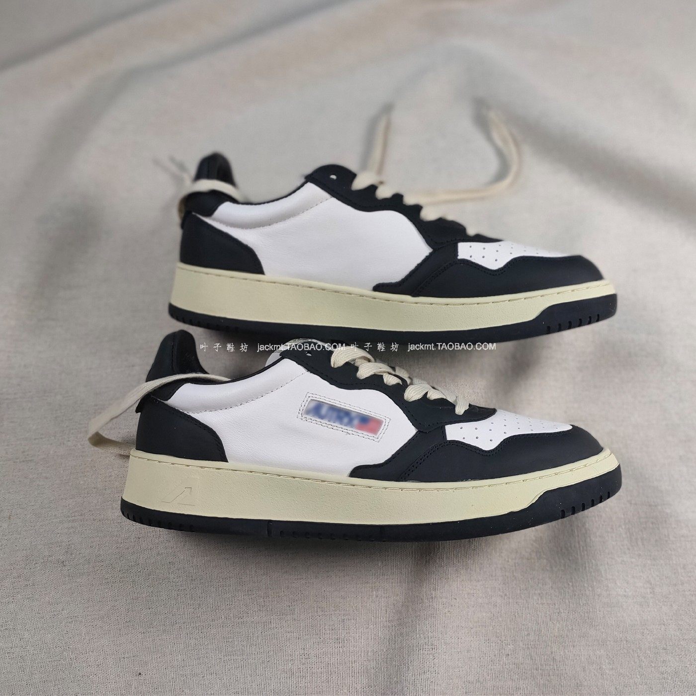 仅2对~纯原！太舒服！饼干鞋复古真皮板鞋厚底时髦黑白拼色休闲鞋,女鞋,帆布鞋,淘宝优惠券,粉丝福利购,淘宝优惠卷