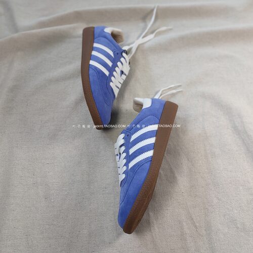 纯原！户外徒步小白鞋女透气舒适神秘蓝色 里外全真皮德训鞋运动