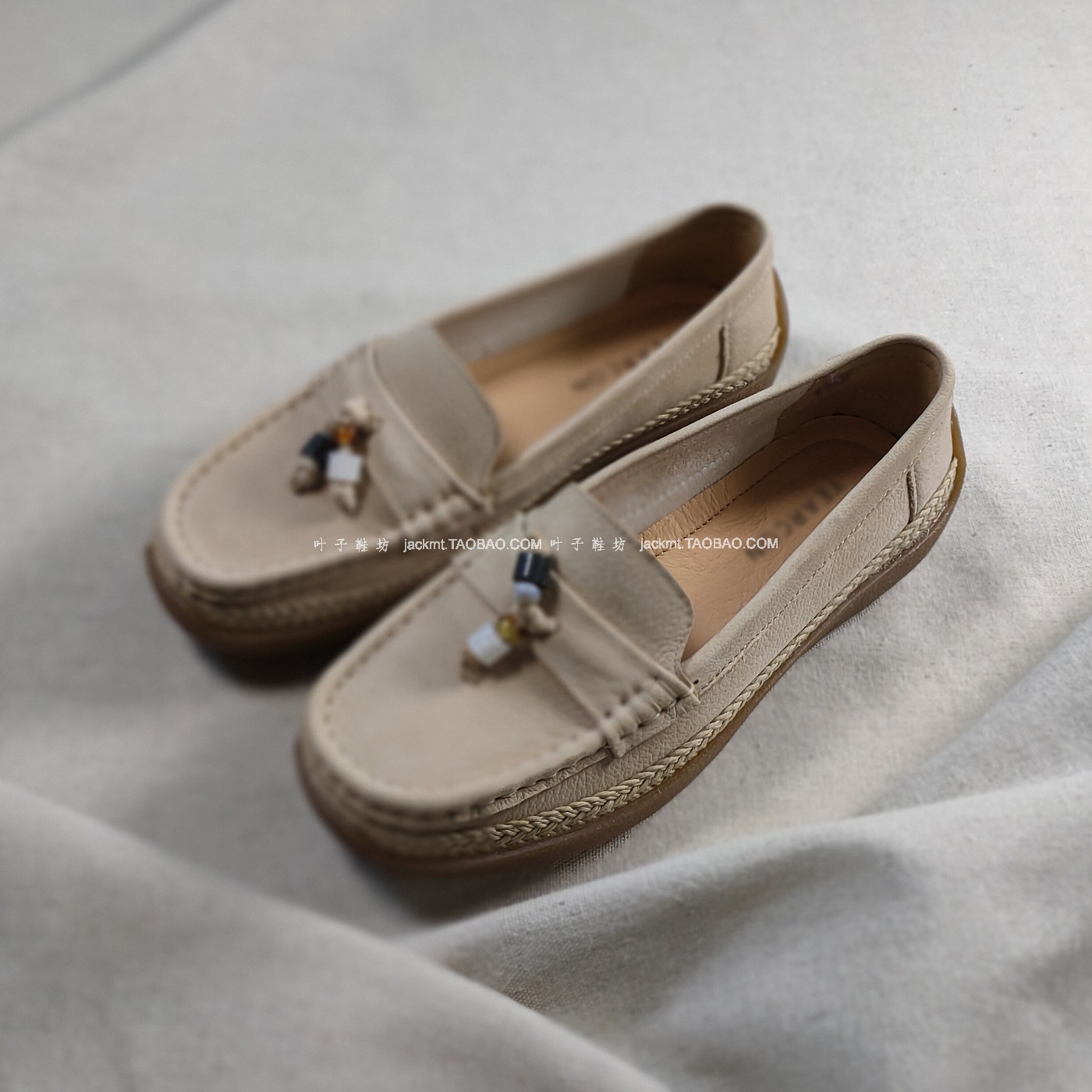 仅2对~纯原！不撞版的美~法式英伦范 太好穿真皮吊穗甜美乐福鞋女