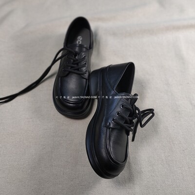 纯原！2026新款~减龄搭遍整个衣橱 真皮百搭又舒服布洛克小皮鞋女