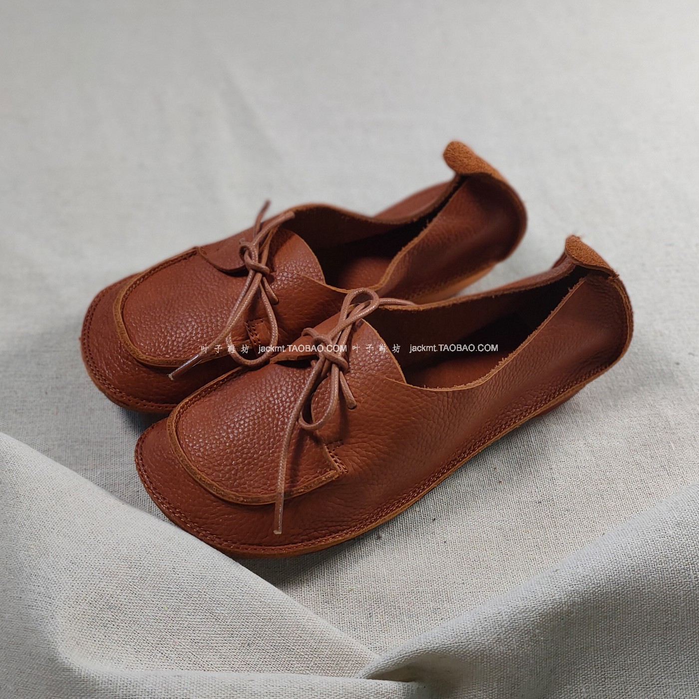 纯原！韩系风~减龄搭遍整个衣橱 真皮百搭又舒服布洛克小皮鞋休闲