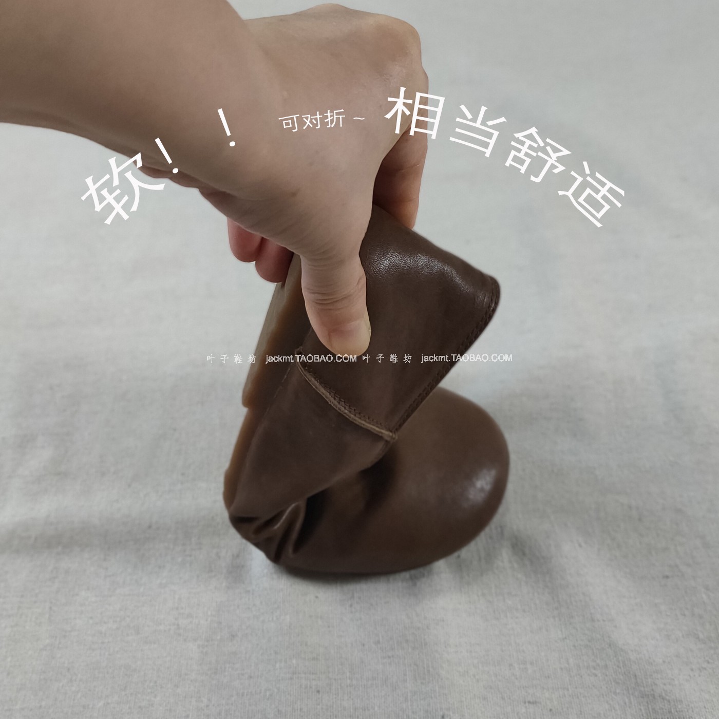 仅3对~纯原~太舒服!法式英伦风 深口头层牛皮一脚蹬擦色手工鞋女