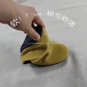 仅1对~纯原！新款特价~法式英伦范 复古绵羊皮黄色乐福学院风鞋女