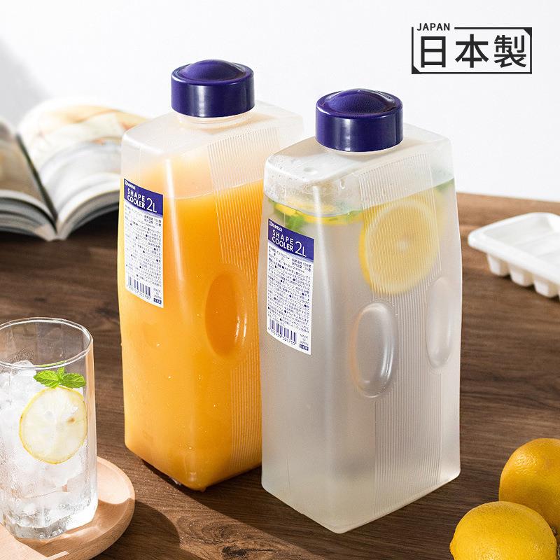 日本进口升塑料冷水桶家用冷水壶饮料果汁壶大容量凉白开水壶