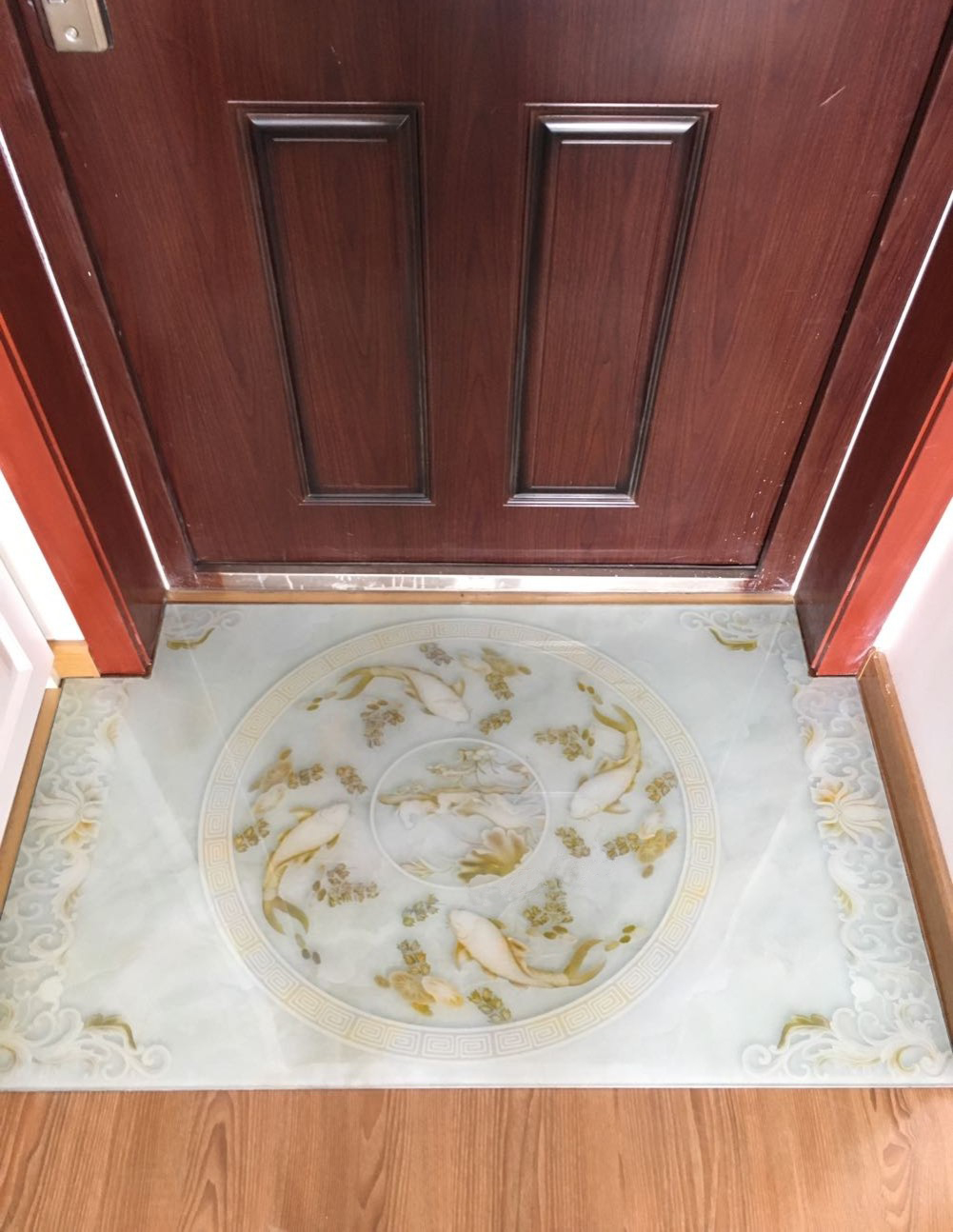 钢化玻璃地踏家用无甲醛防滑地垫