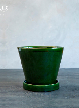 Bergs Potter 朱莉釉面 宝格仕丹麦设计 北欧花卉绿植室内花盆