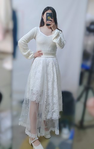 ins专柜春条纹长袖针织女装