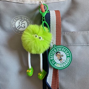 我爱网球长腿毛球挂件费德勒纳达尔小德文创周边书包挂饰钥匙扣