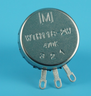 单圈铁壳电位器 滑动变阻器 可调电阻 可变电阻器 wth118-2w 1k