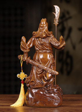 热销招财关羽武财神关公神像摆件关二爷家用店铺前台客厅供奉桌面