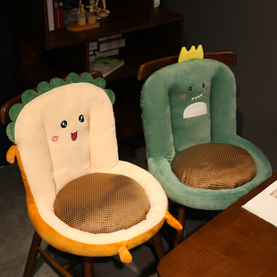 热销夏季凉席坐垫屁垫椅垫座垫靠背一体办公室久坐宿舍学生椅子屁