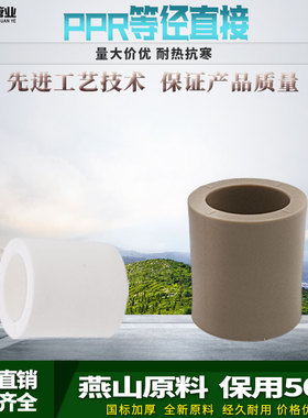 热销ppr等径直接4分20 6分25 32 40热熔水管直通家用自来水管配件