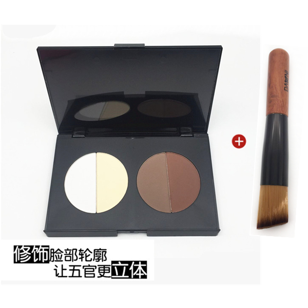 T1013-3# DANNI/丹妮双色修容+双色腮红组合高光修容阴影提亮SO脸
