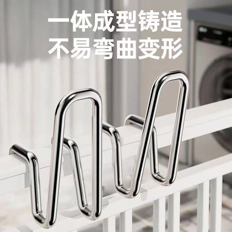 热销阳台晒鞋防掉架子防盗窗栏杆家用窗户晾晒挂钩多功能室外晾衣