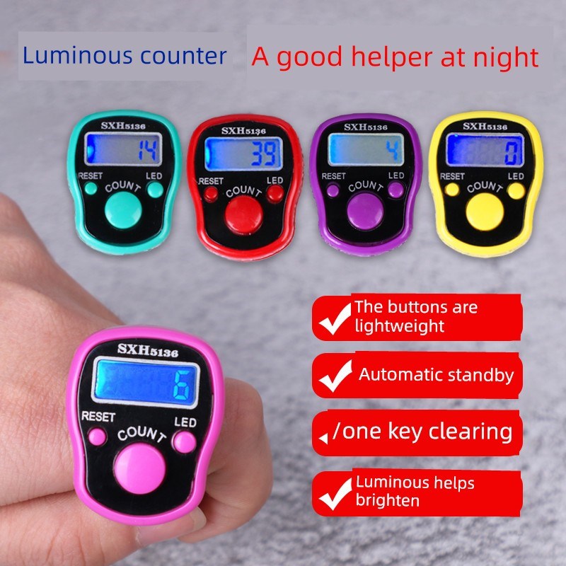 热销[每包10个散装]发光计数器数字数字显示手动计数器统计计数器