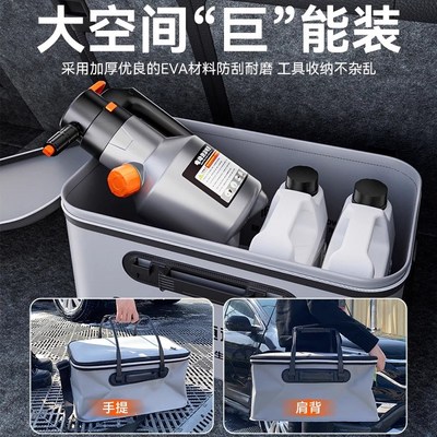 热销洗车工具全套家用汽车泡沫液喷壶组合拖把车刷清洁套装收纳箱