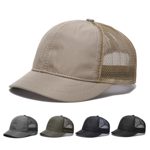 新款 棒球帽男士 帽子2022夏季 新品 小沿骑士帽户外运动休闲太阳帽
